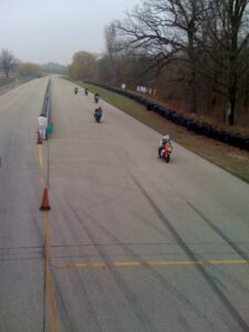 Bikes on track at NESBA event 4/9/2011